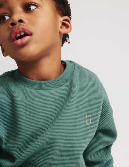 Saf Pamuklu Sweatshirt