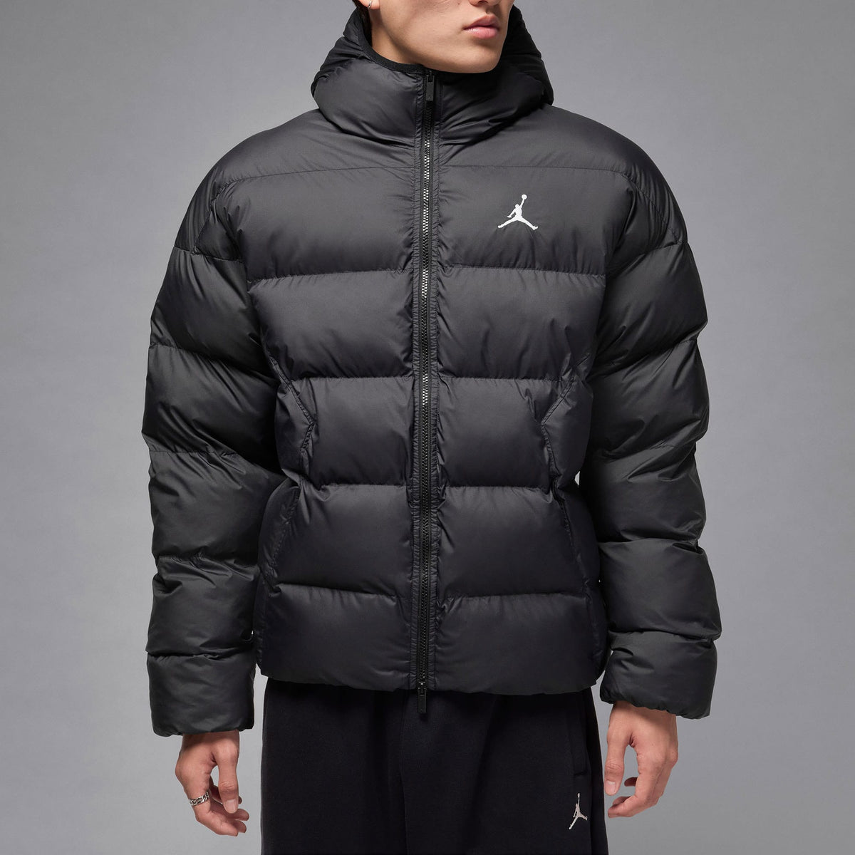 Jordan Brooklyn Puffer Erkek Siyah Mont