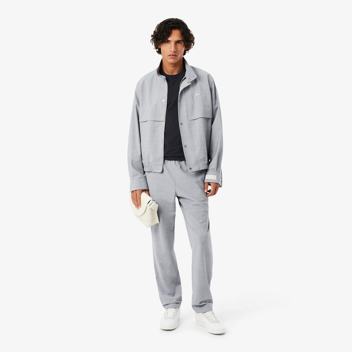 Lacoste Classic Fit Erkek Gri T-shirt