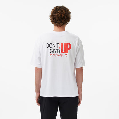 United4 Regular Fit Erkek Beyaz T-shirt