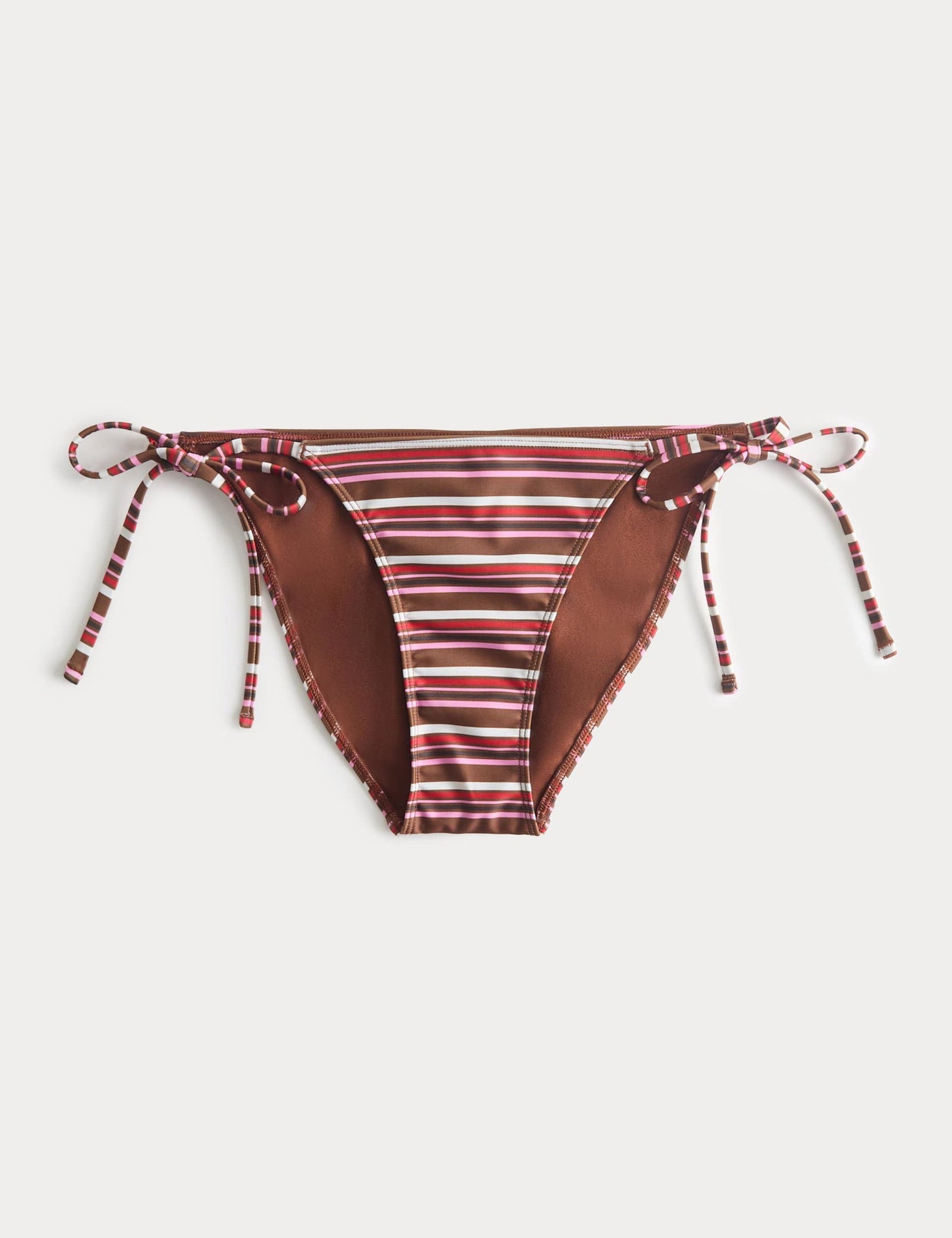 Çizgili Bağlama Detaylı Bikini Altı