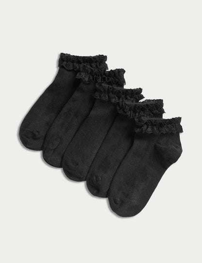 5'li Dantel Detaylı Freshfeet™ Çorap