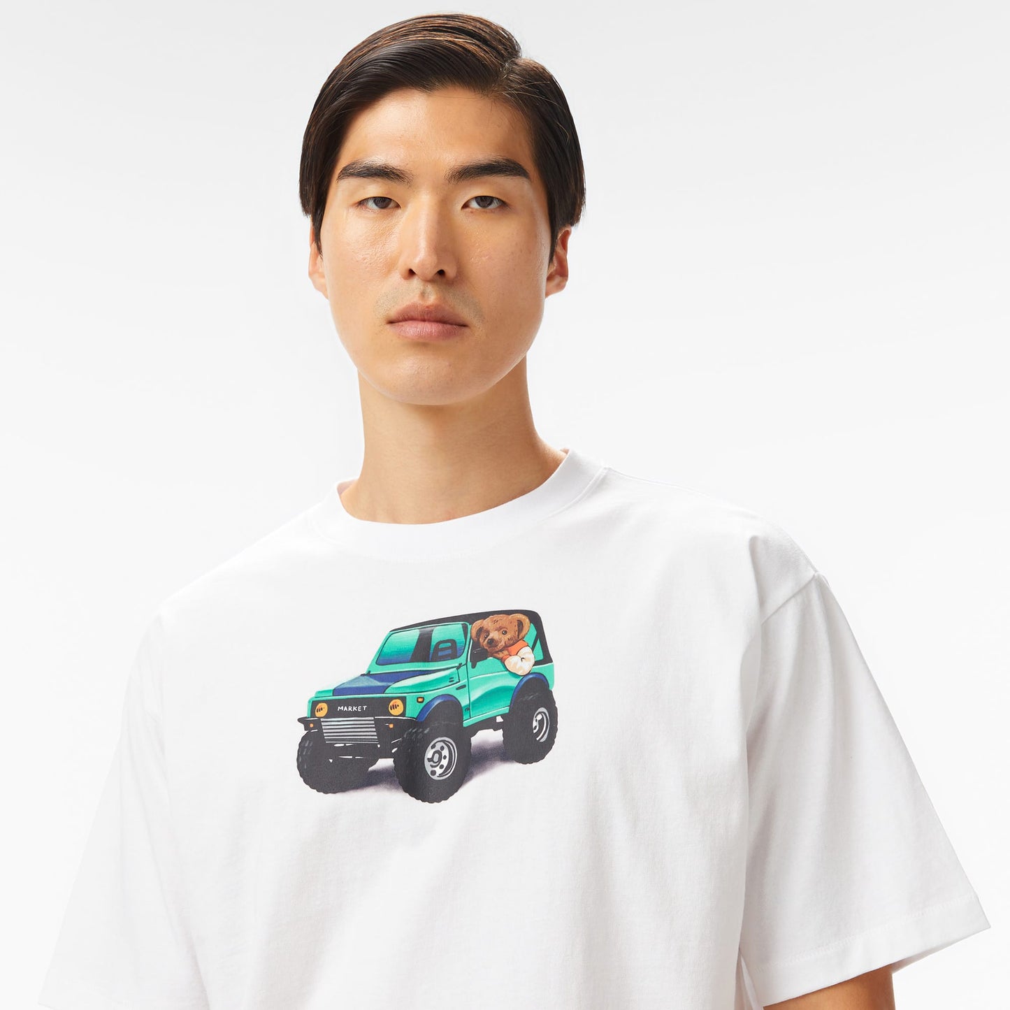 The Market '4x4 Bear' Erkek Beyaz T-shirt