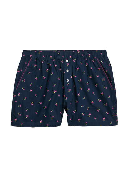 2’li Paket Saf Pamuklu Baskılı Pijama Şortları