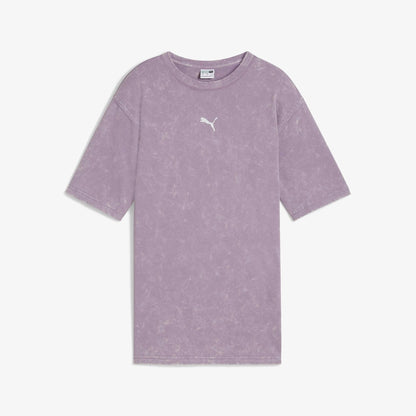 Puma Dare To Relaxed Washed Kadın Mor T-shirt