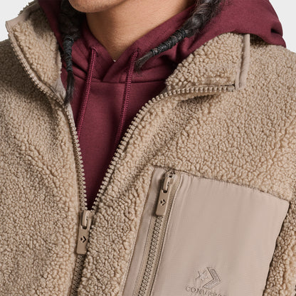 Converse Contrast Sherpa Erkek Kahverengi Ceket