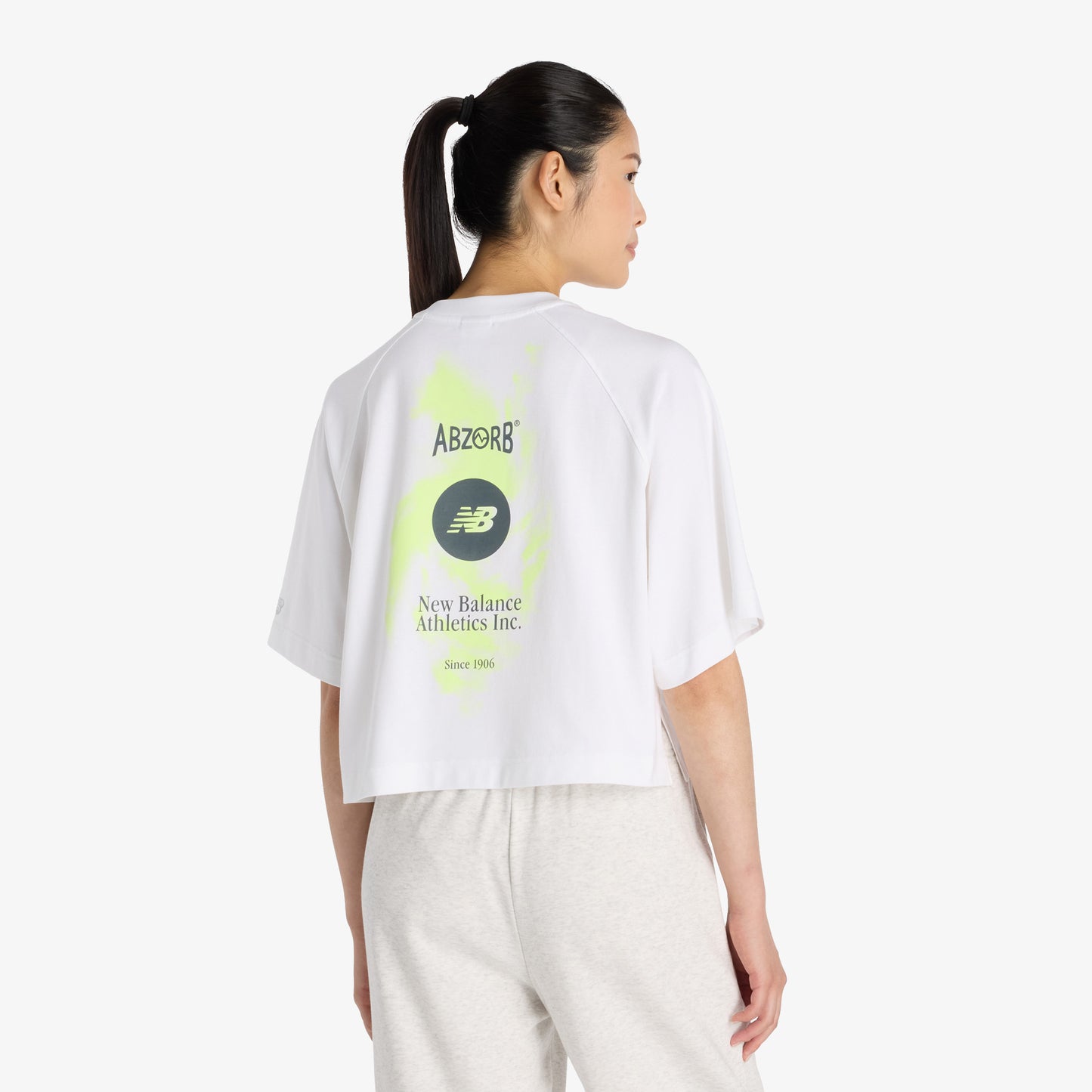 New Balance Vortex Performance Kadın Beyaz T-shirt