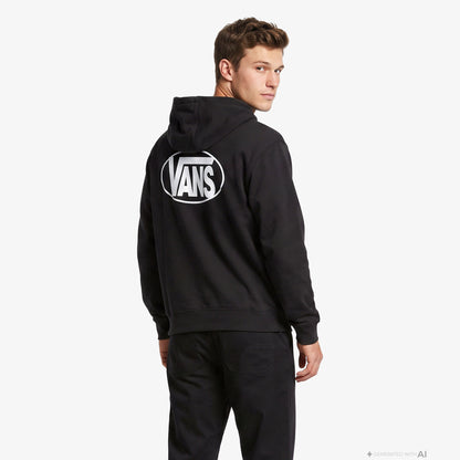 Vans Oval Logo Erkek Siyah Sweatshirt
