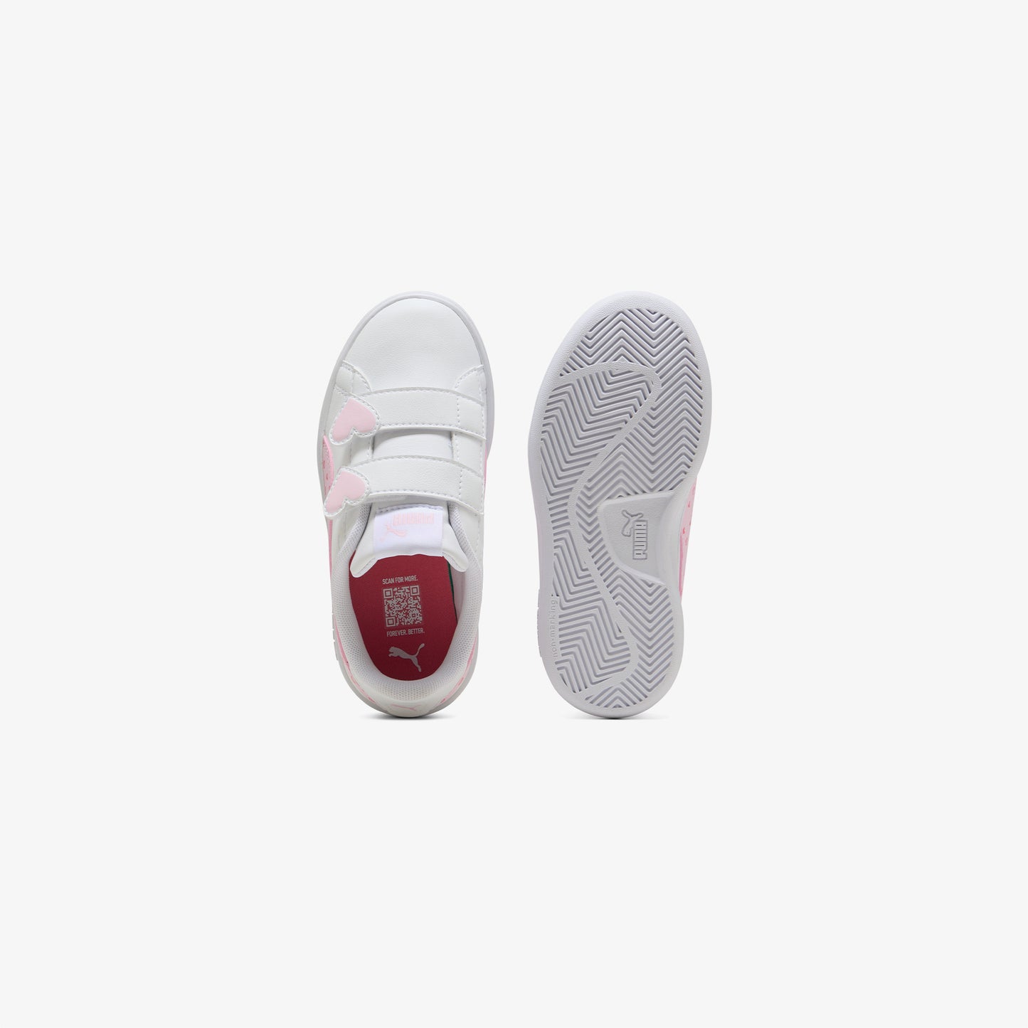 Puma Smash 3.0 Hearty V Çocuk Beyaz Spor Ayakkabı