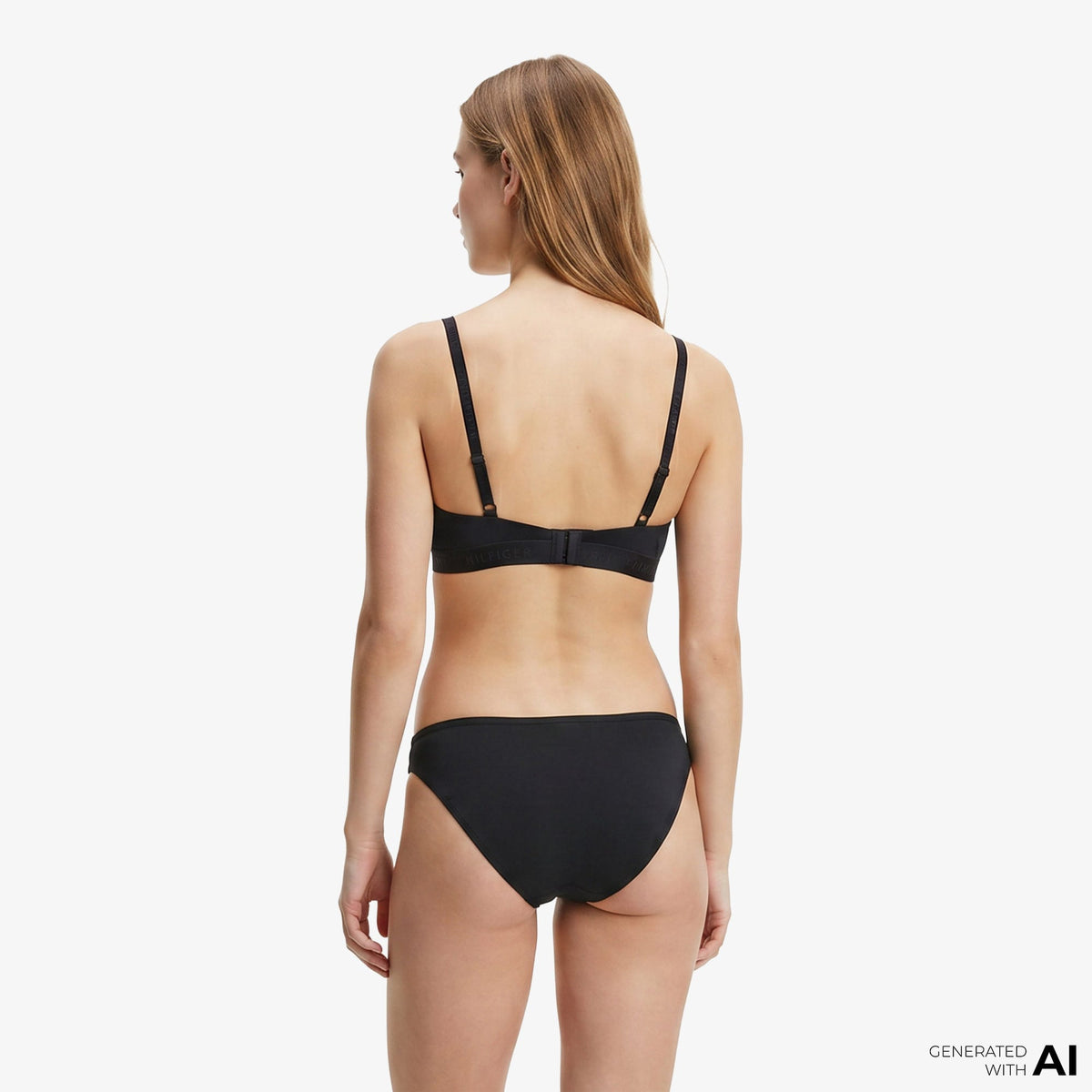 Tommy Hilfiger Modern Logo Modal Kadın Siyah Bra