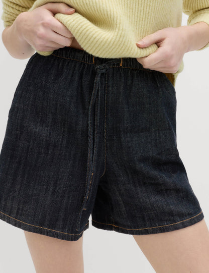 Pamuklu Denim Şort