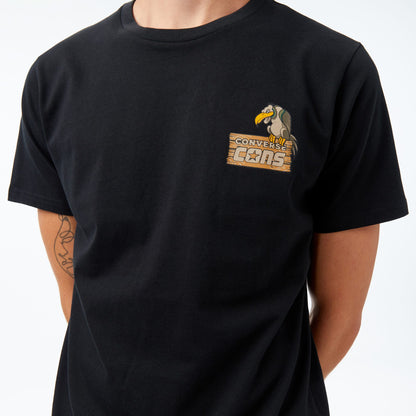 Converse Baskılı Erkek Siyah T-shirt