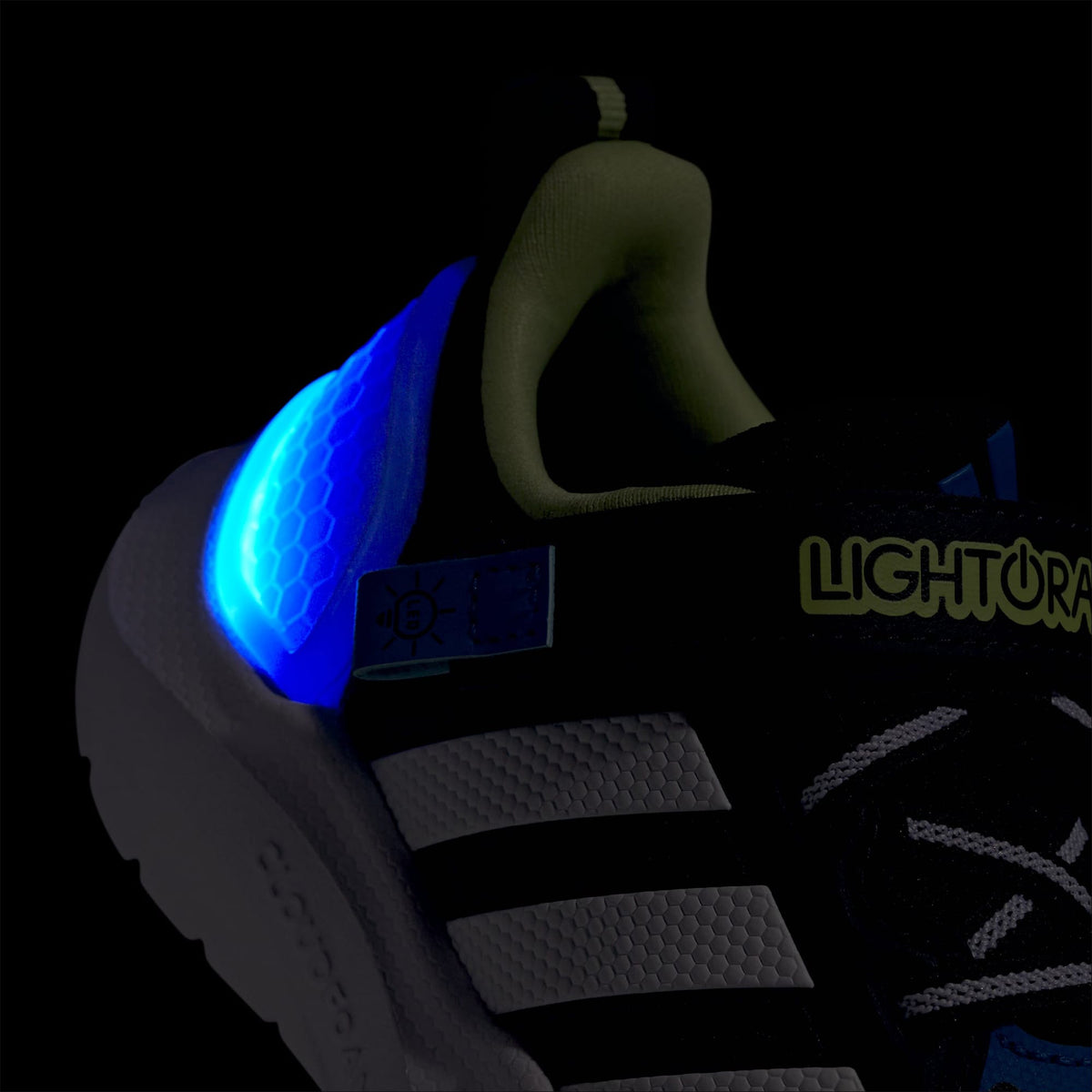 Adidas Lightorama Runner Elastic Lace Çocuk Siyah Koşu Ayakkabısı