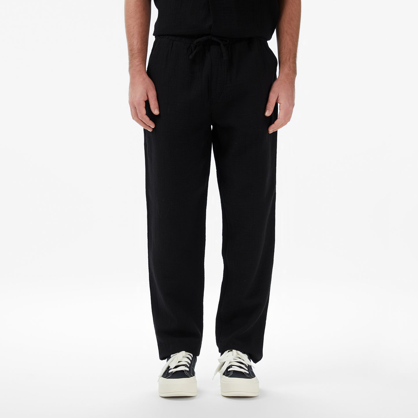 United4 Regular Fit Erkek Siyah Pantolon