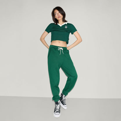 Converse Kadın Yeşil Polo Yaka T-shirt
