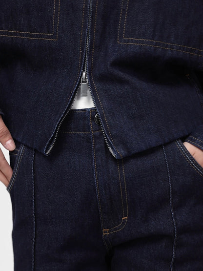 Koyu Mavi Gapstudio High Rise Pintuck Jean Pantolon