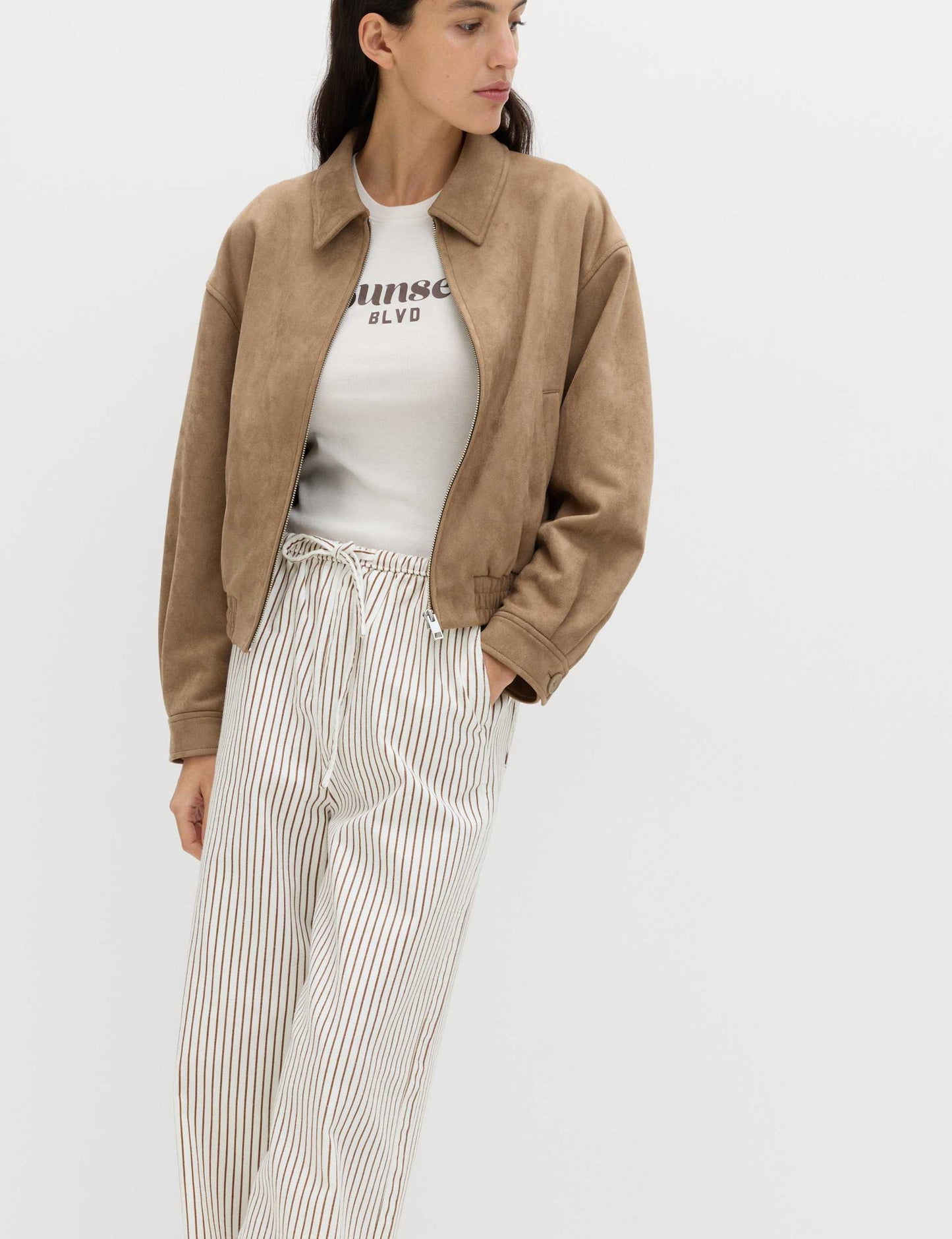 Denim Büzgülü Wide Leg Pantolon