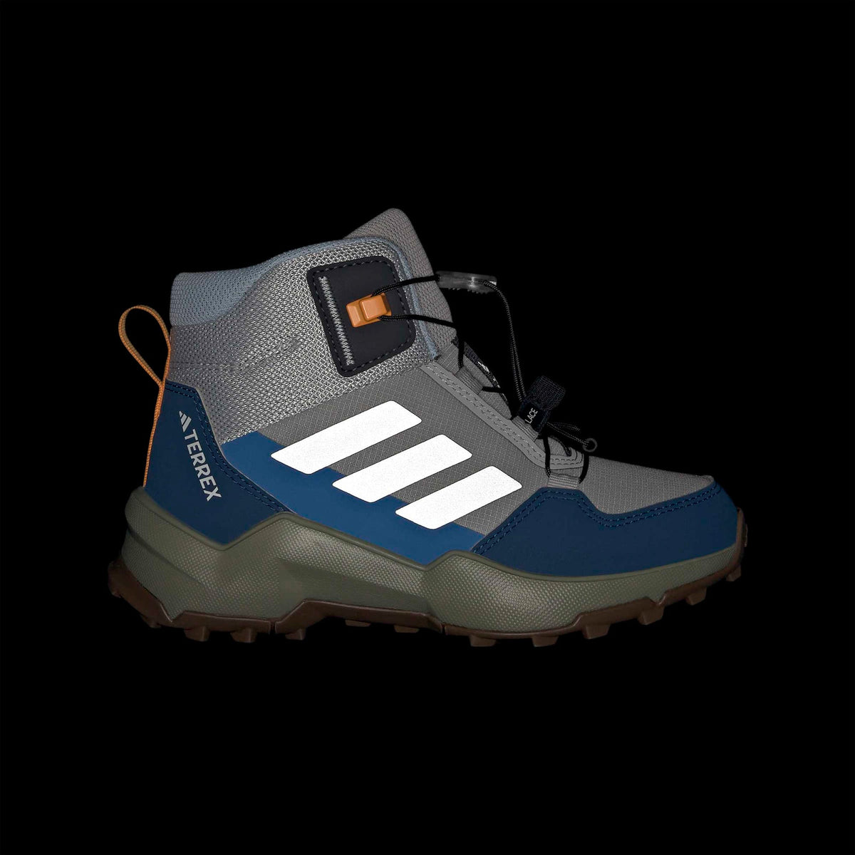 Adidas Terrex Ax4r Mid Sl Çocuk Gri Koşu Ayakkabısı