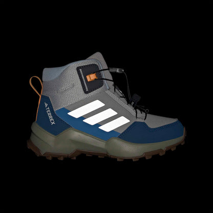 Adidas Terrex Ax4r Mid Sl Çocuk Gri Koşu Ayakkabısı