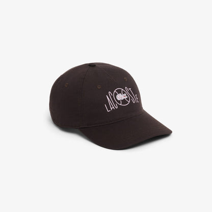 Lacoste Baskılı Unisex Kahverengi Şapka