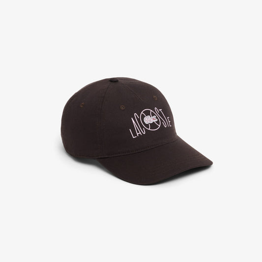 Lacoste Baskılı Unisex Kahverengi Şapka