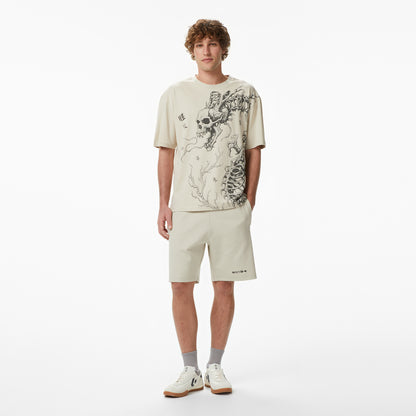 United4 Regular Fit Erkek Krem T-shirt