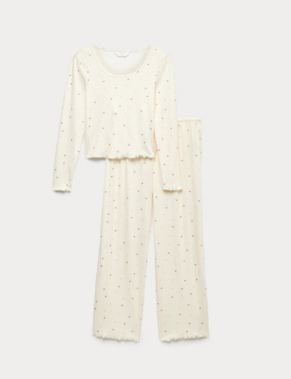 Desenli Pijama Takımı