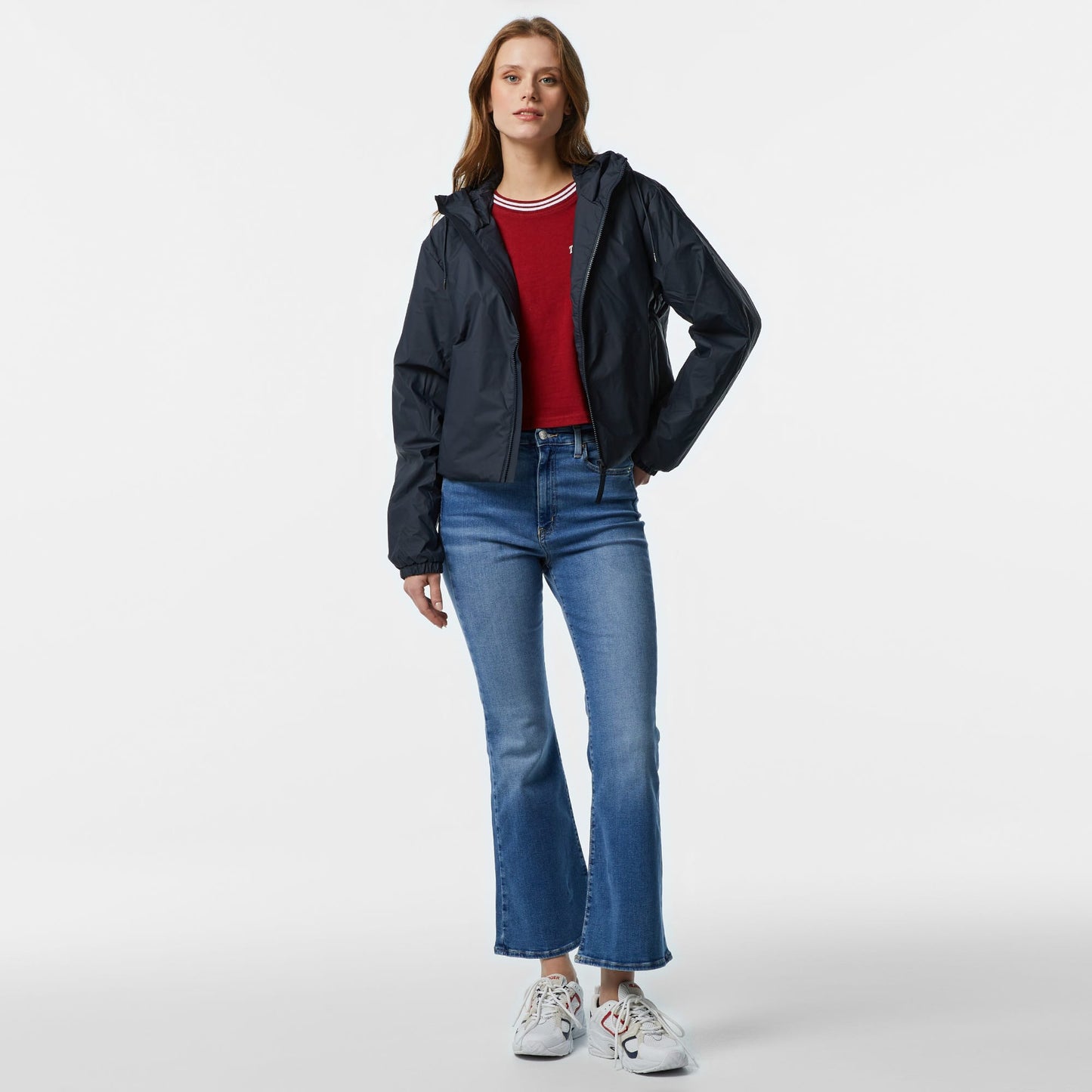 Rains Lohja Short Insulated W3t1 Kadın Lacivert Yağmurluk