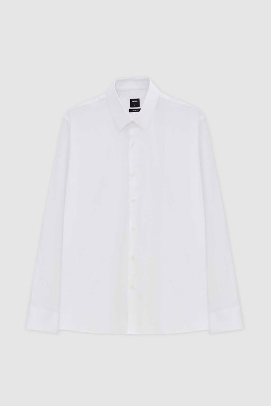 Tween Slim Fit Beyaz Düz Easy Care Gömlek