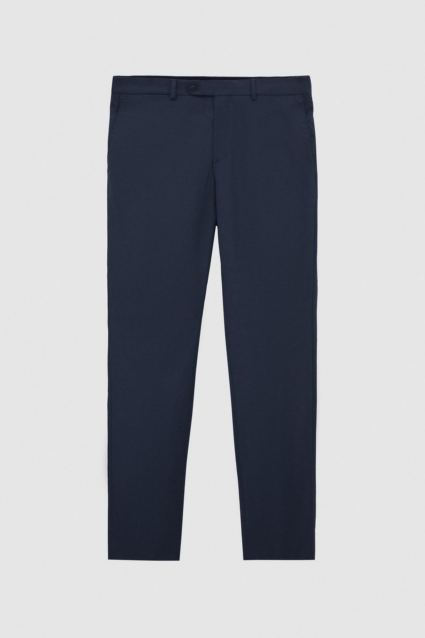 Tween Slim Fit Lacivert Düz Yünlü Takim Elbise