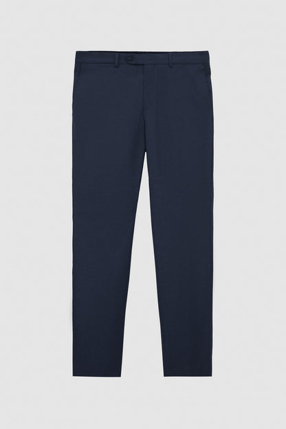 Tween Slim Fit Lacivert Düz Yünlü Takim Elbise