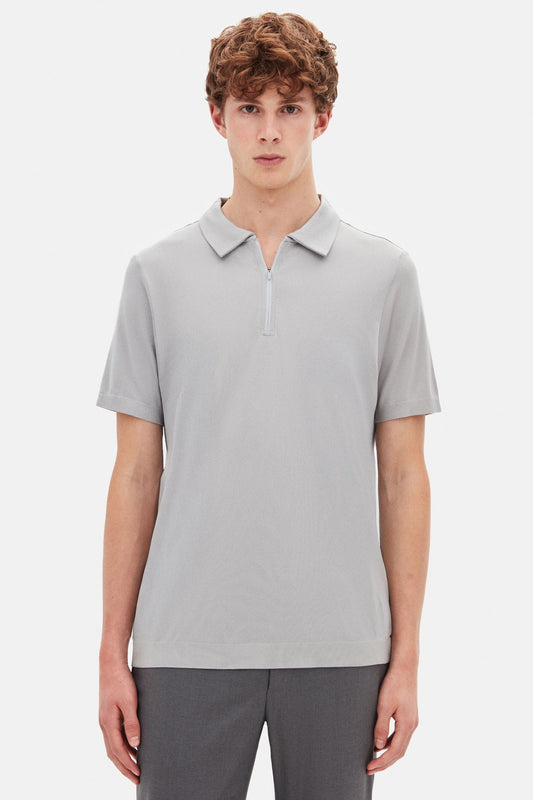 Tween Slim Fit Taş Yarım Fermuarlı Polo Yaka Yazlık T-shirt