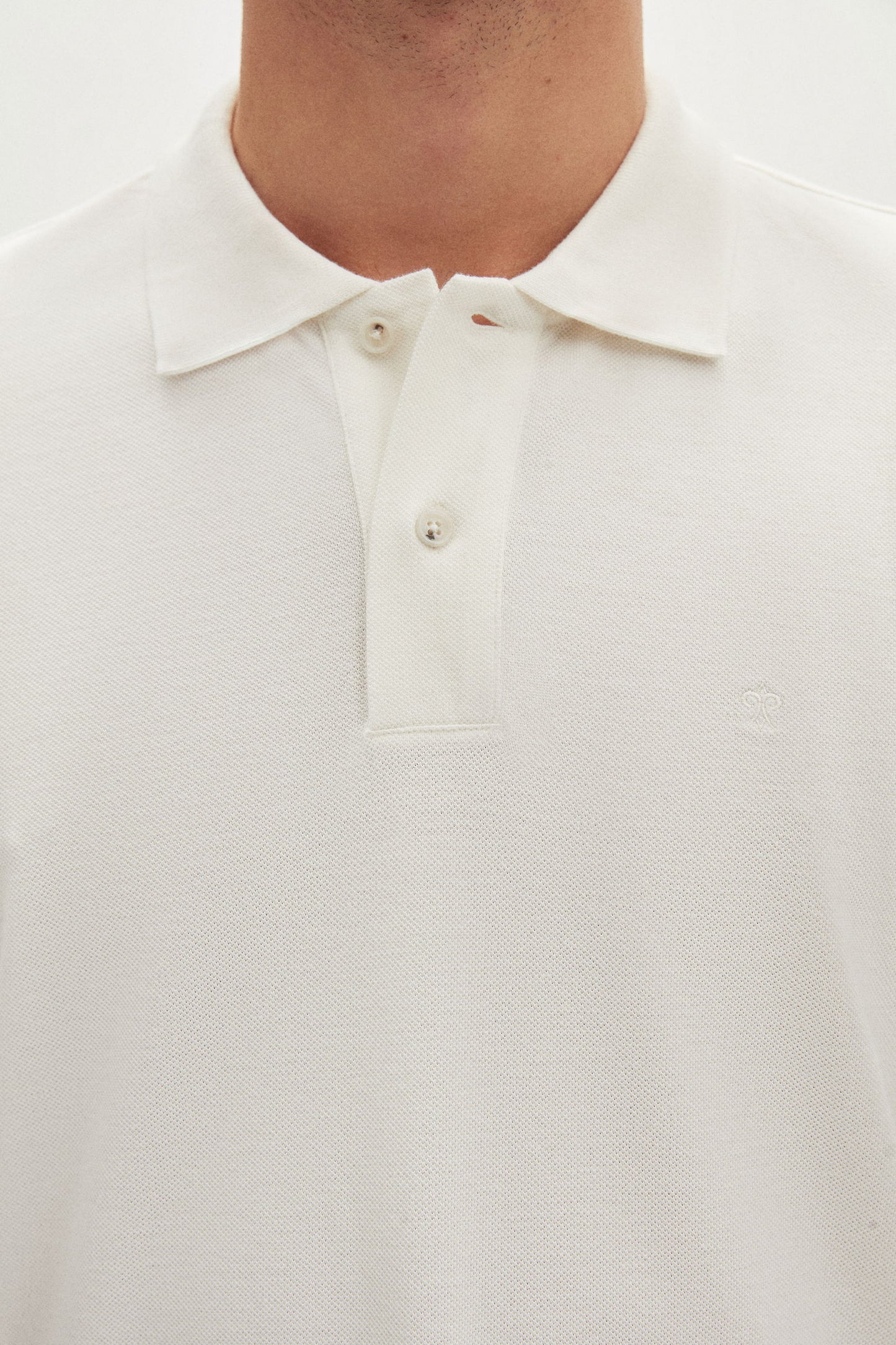 Damat Regular Fit Ekru %100 Pamuk Polo Yaka T-shirt