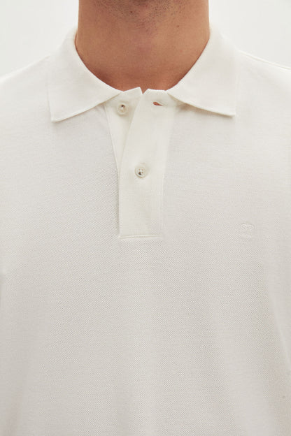 Damat Regular Fit Ekru %100 Pamuk Polo Yaka T-shirt