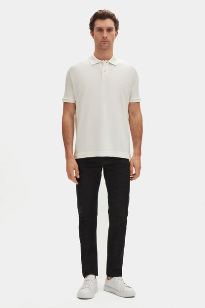 Damat Regular Fit Ekru %100 Pamuk Polo Yaka T-shirt
