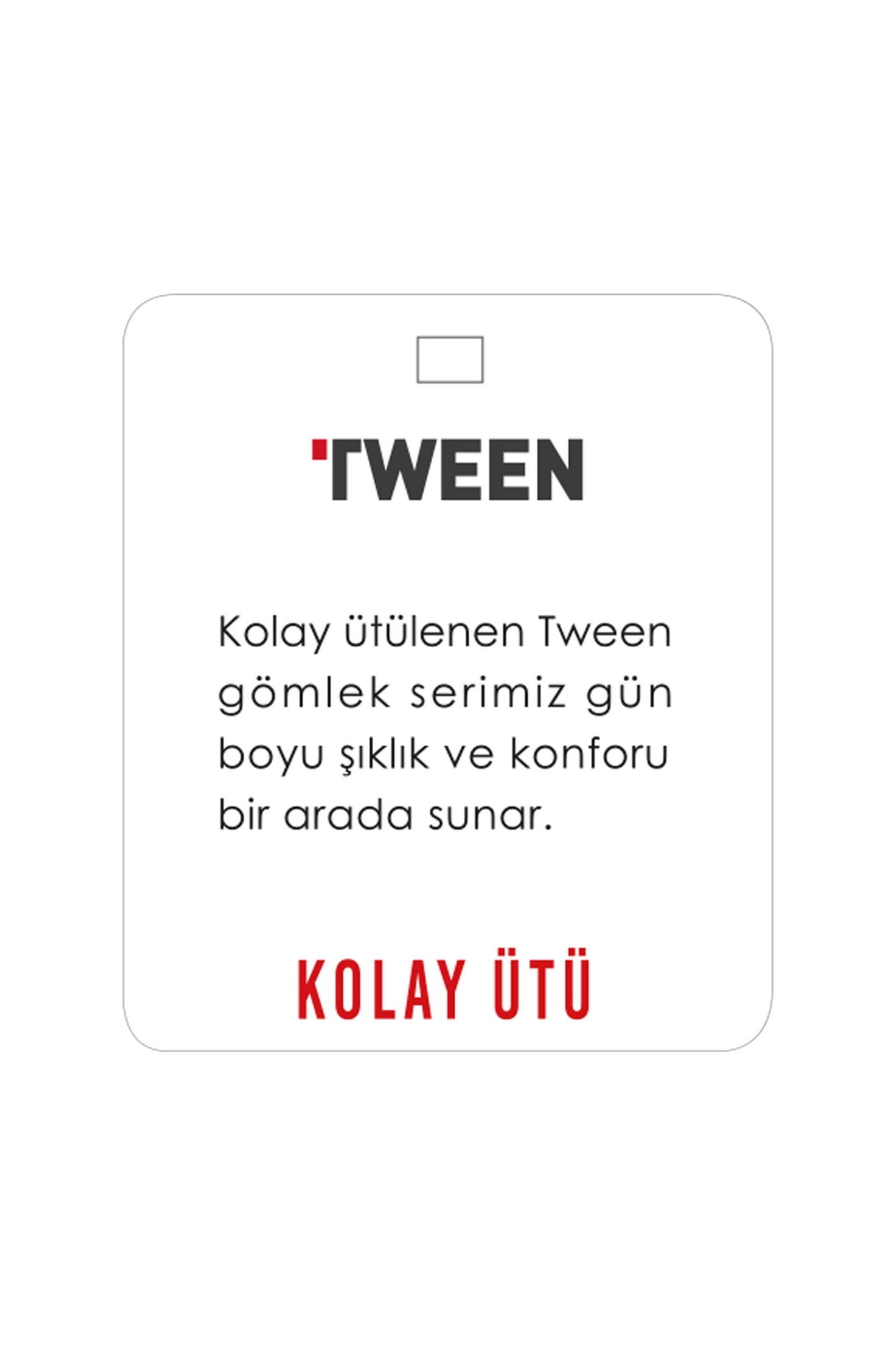 Tween Slim Fit Beyaz Düz Easy Care Gömlek