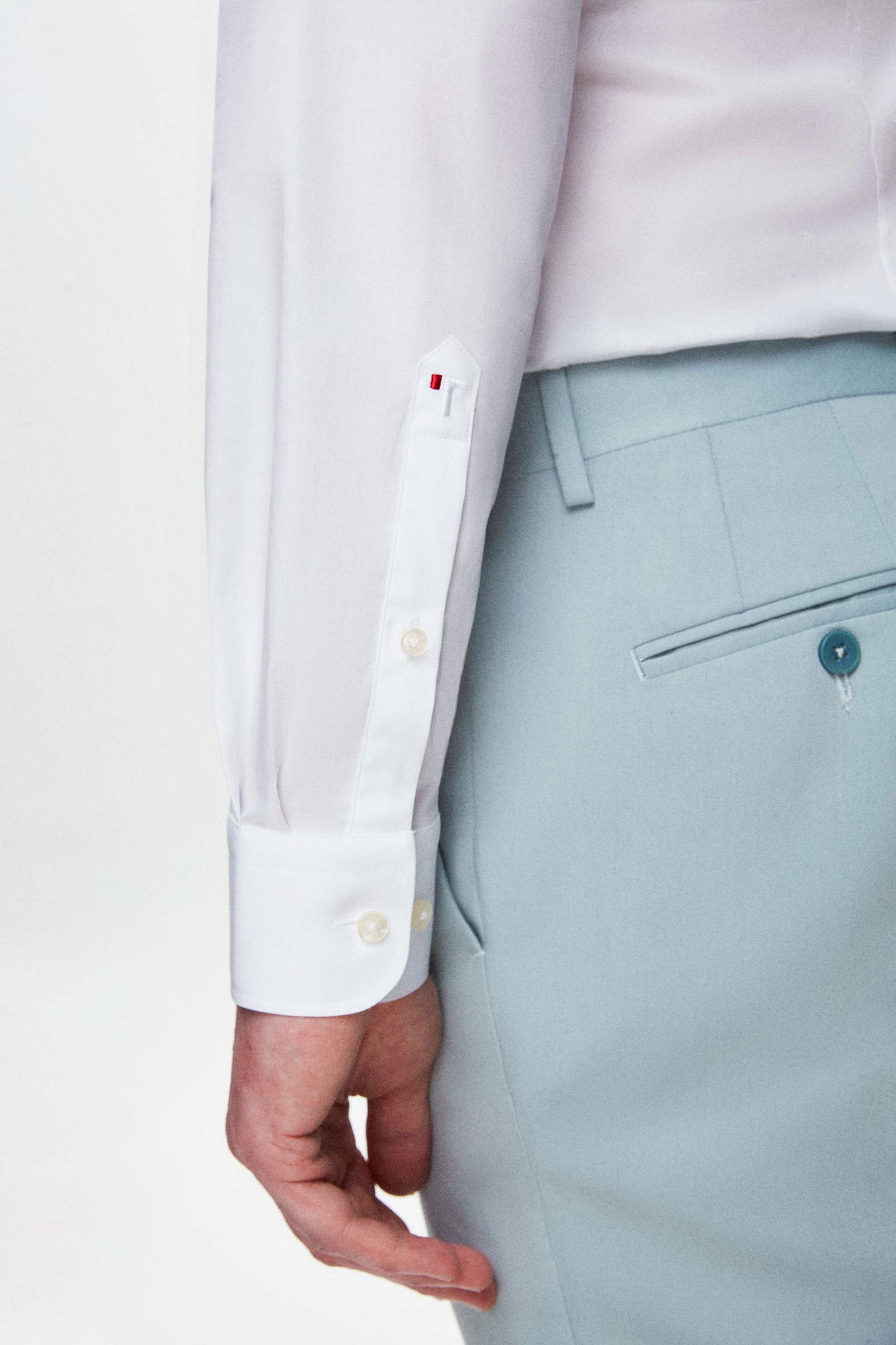 Tween Slim Fit Beyaz Düz Easy Care Gömlek