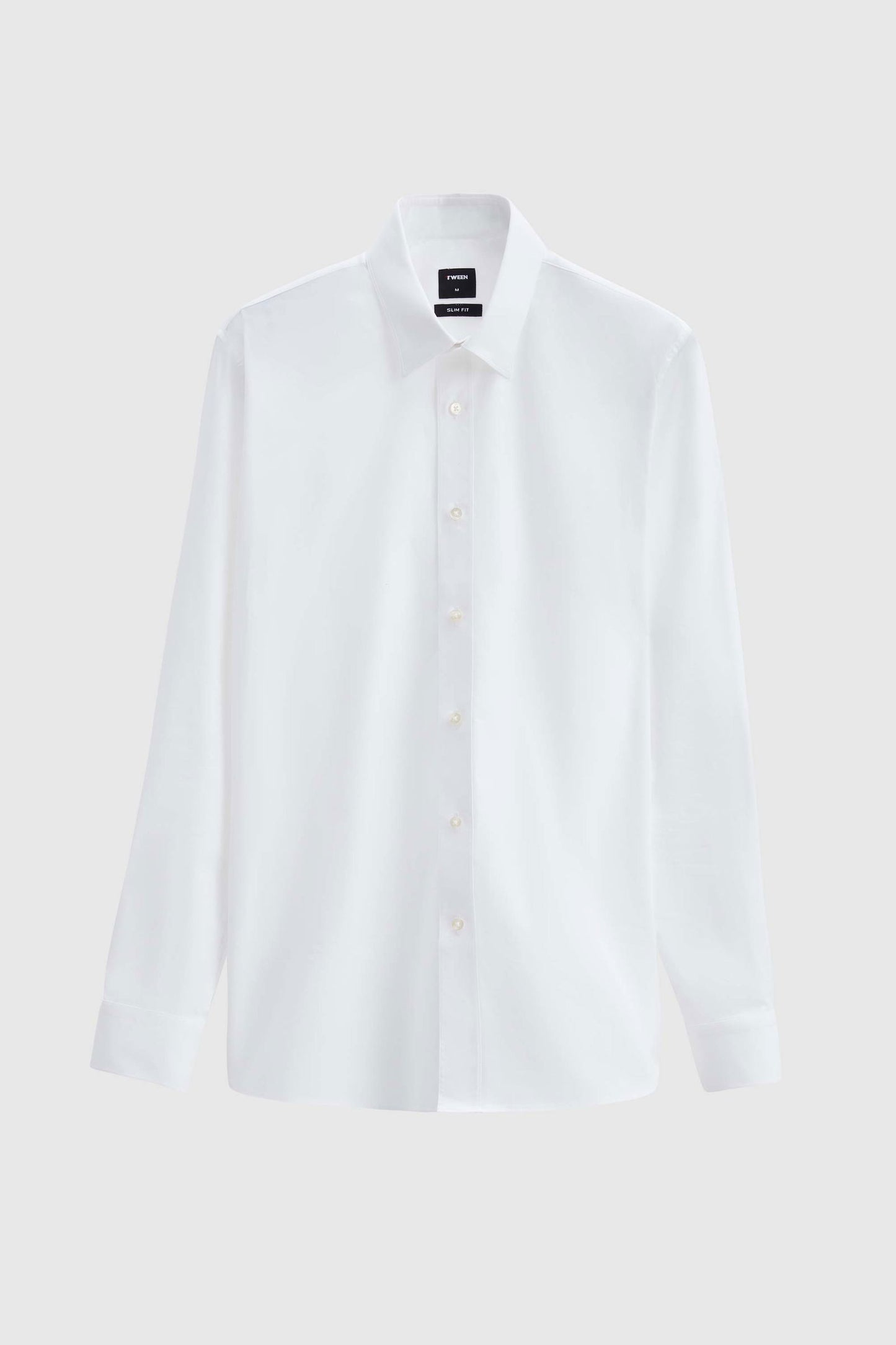 Tween Slim Fit Beyaz Düz Easy Care Gömlek