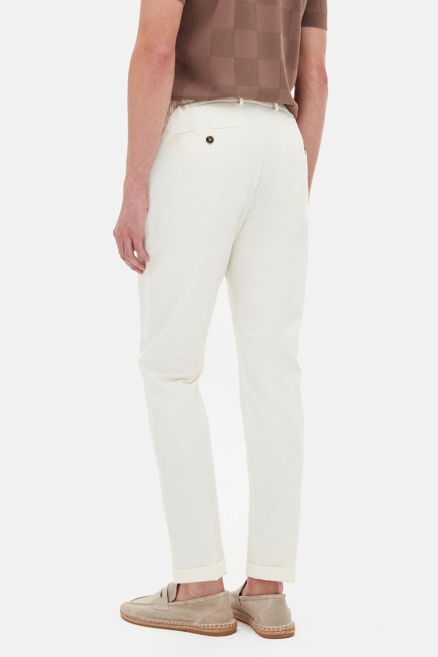 Tween Relaxed Fit Ekru Düz Chino Pantolon