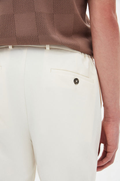 Tween Relaxed Fit Ekru Düz Chino Pantolon
