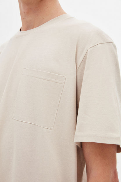 Tween Relaxed Fit Bej T-shirt