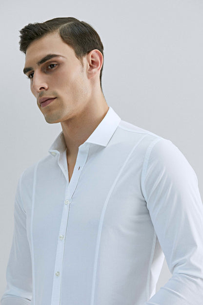 Tween Super Slim Fit Beyaz Düz Easy Care Gömlek