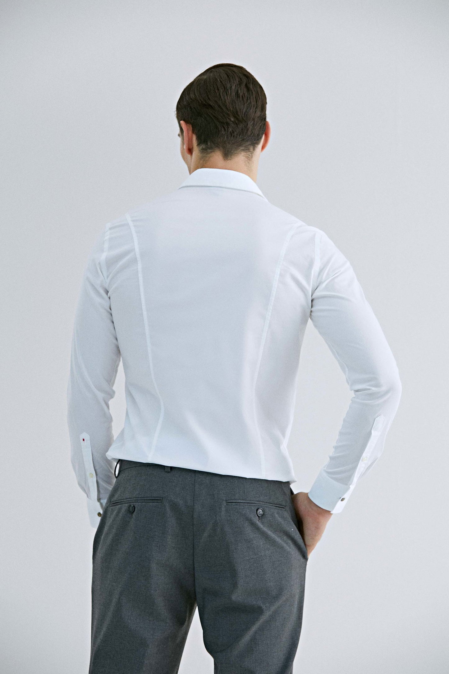 Tween Super Slim Fit Beyaz Düz Easy Care Gömlek