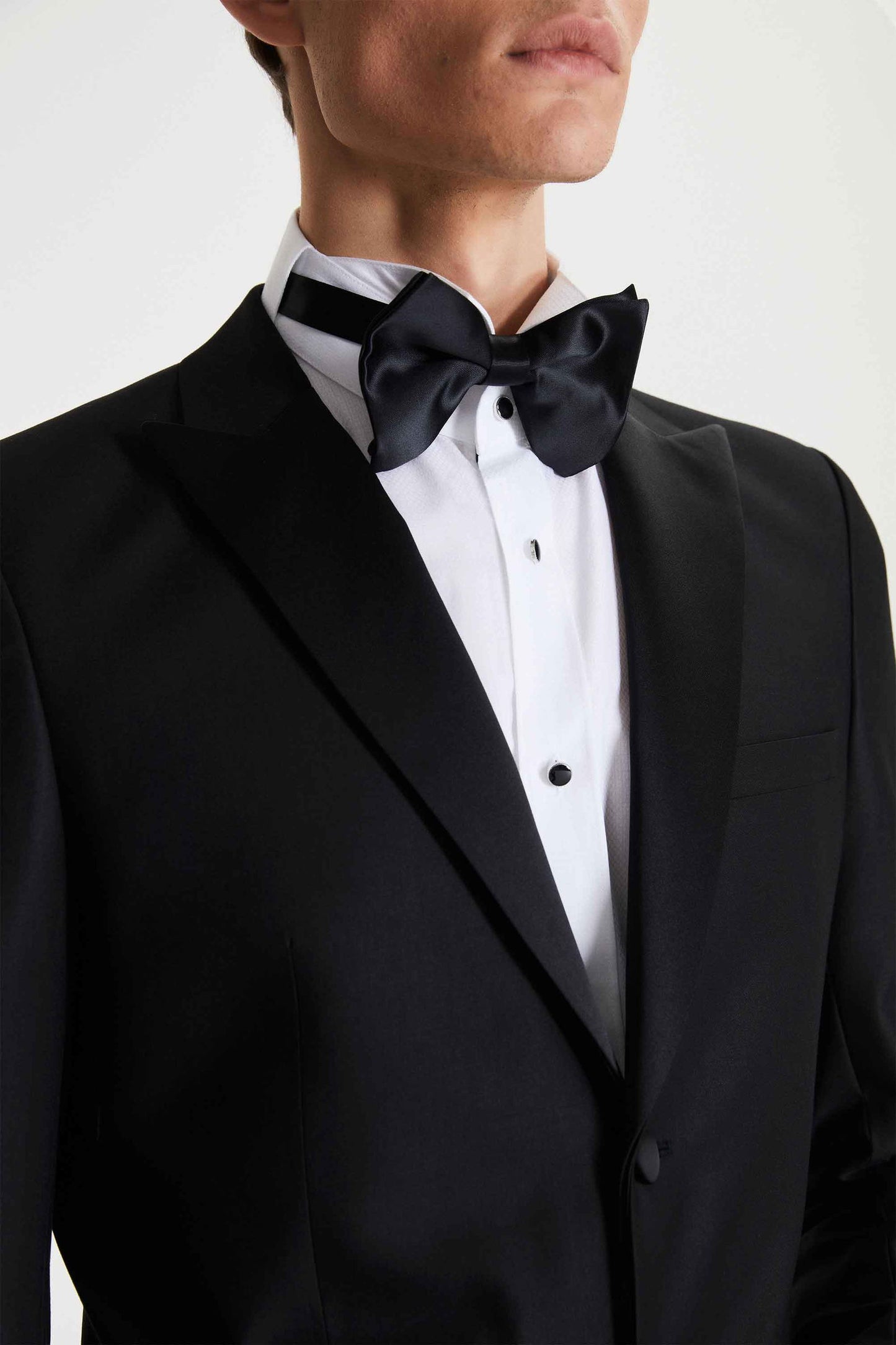 Tween Slim Fit Siyah Düz Smokin Takim