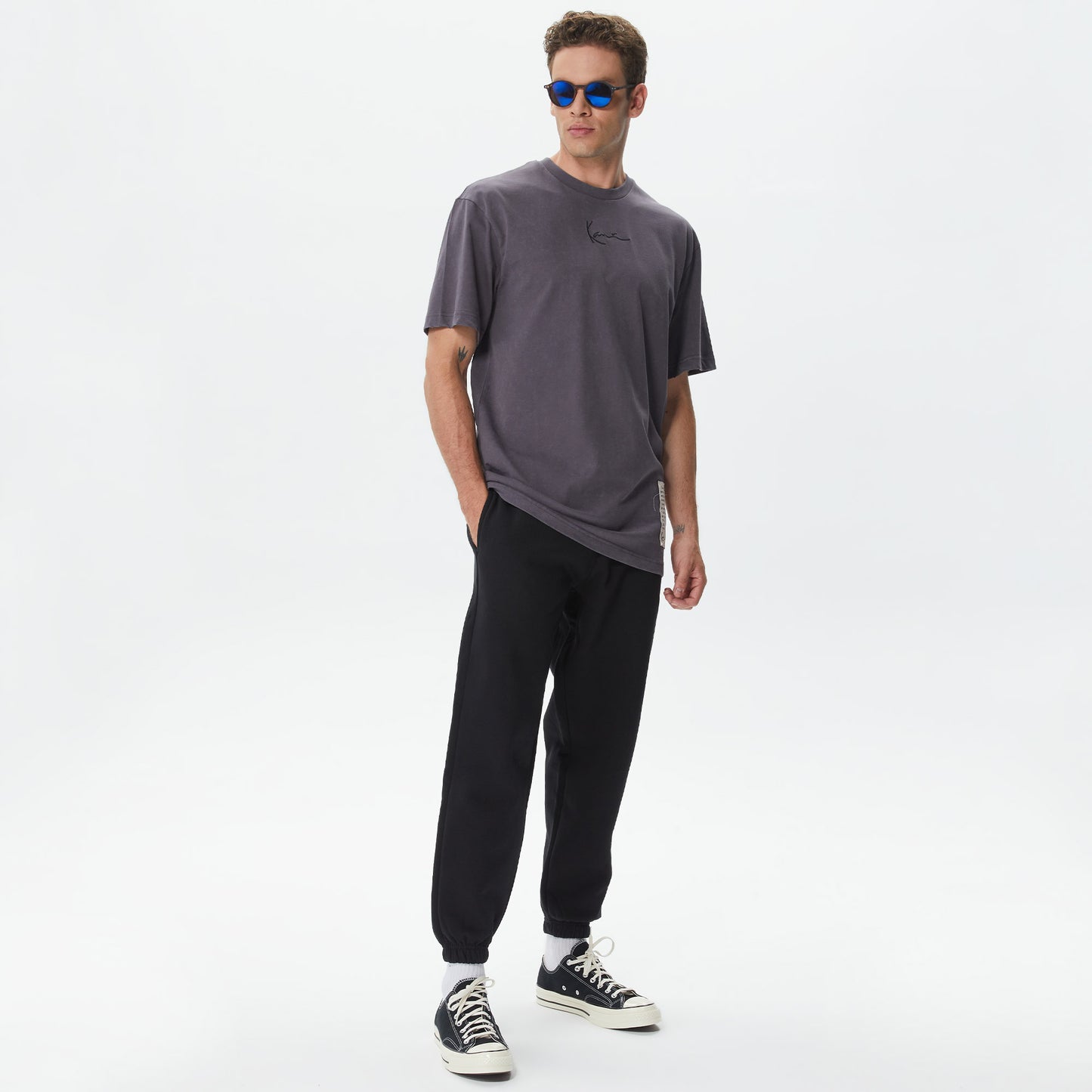Karl Kani Small Signature Essential Regular Fit Erkek Siyah Eşofman Altı