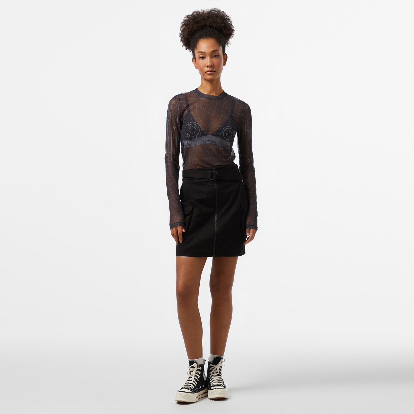 United4 Kadın Siyah Bodysuit