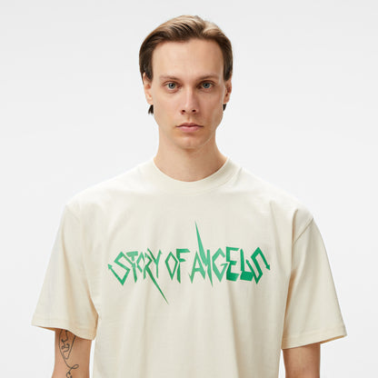 Story Of Angels Budha Dream Erkek Krem T-shirt
