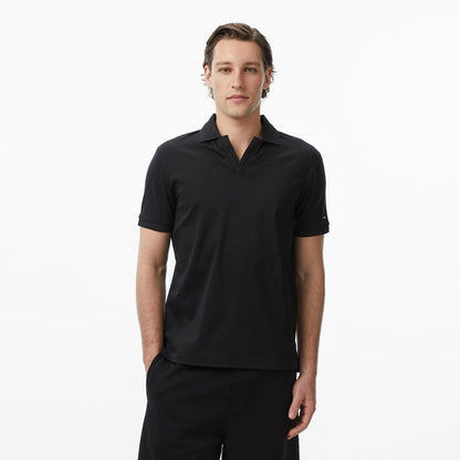 Tommy Hilfiger Erkek Siyah Polo Yaka T-shirt