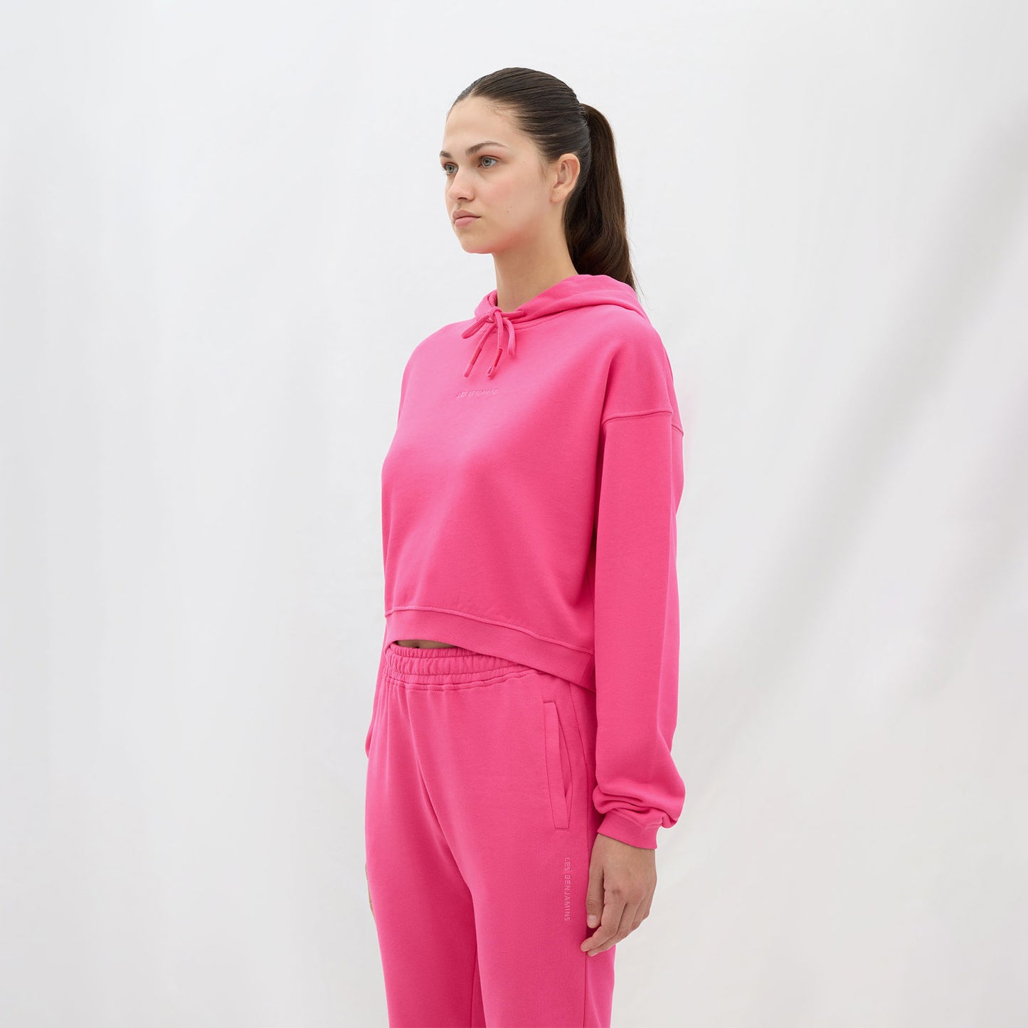 Les Benjamins Essential Kadın Pembe Hoodie