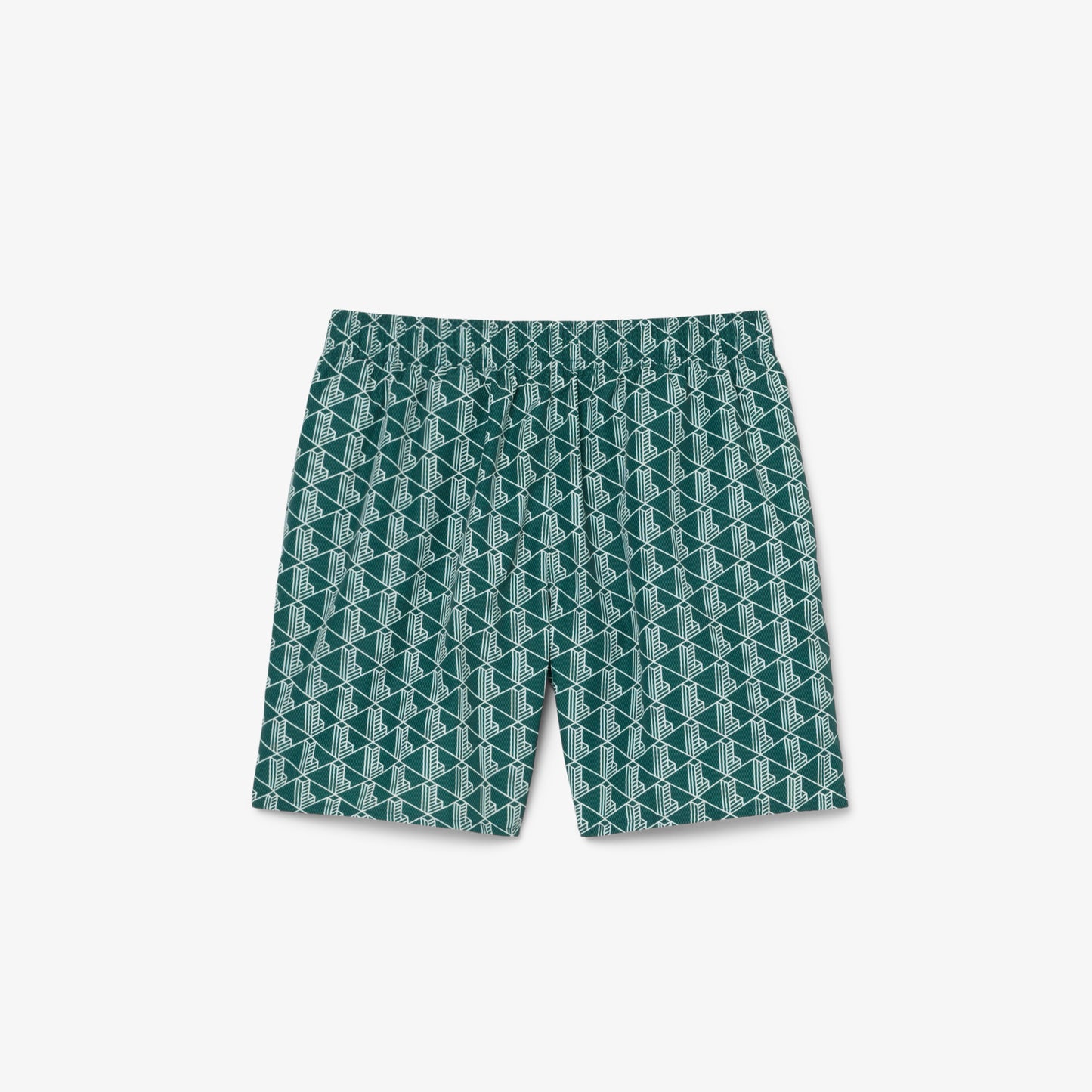 Lacoste Monogram Erkek Yeşil Deniz Şortu